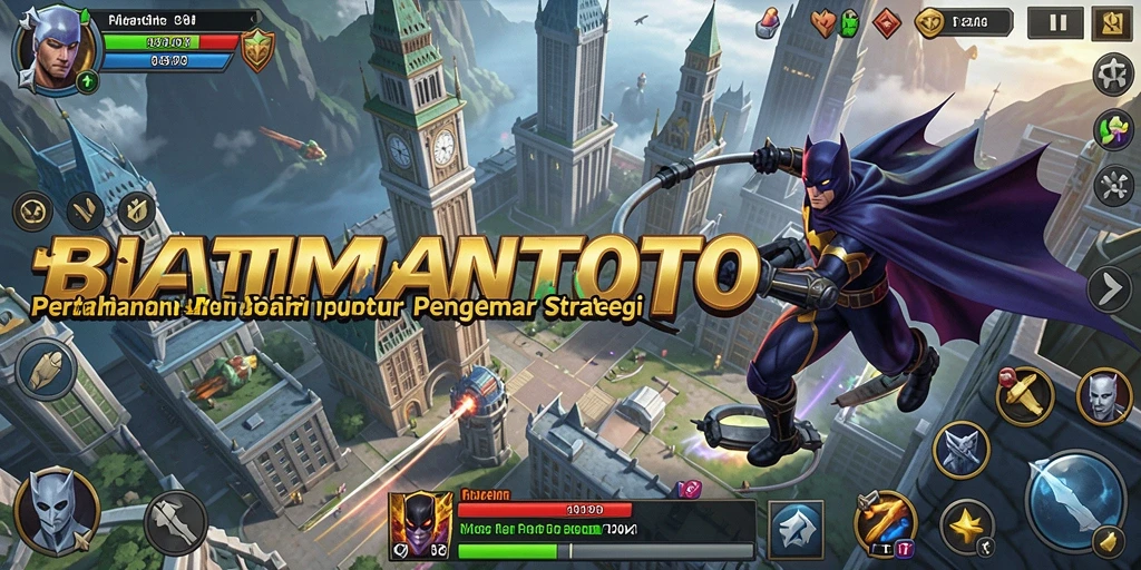 Gameplay seru pertahanan menara di BATMANTOTO.