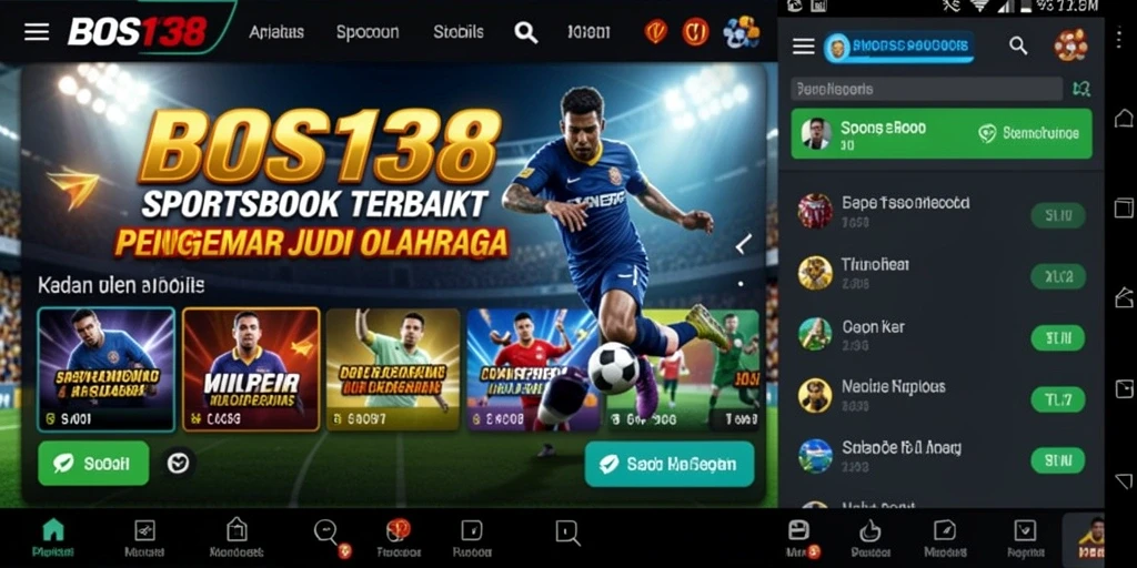 Tangkapan layar menunjukkan gameplay menarik dari aplikasi Sportsbook.