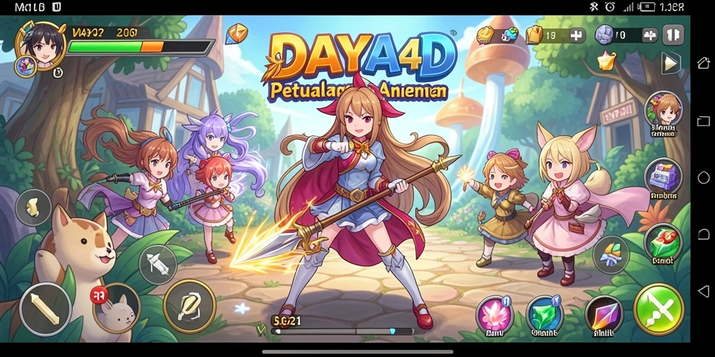 Tampilan menarik dari gameplay Anime dalam DAYA4D.