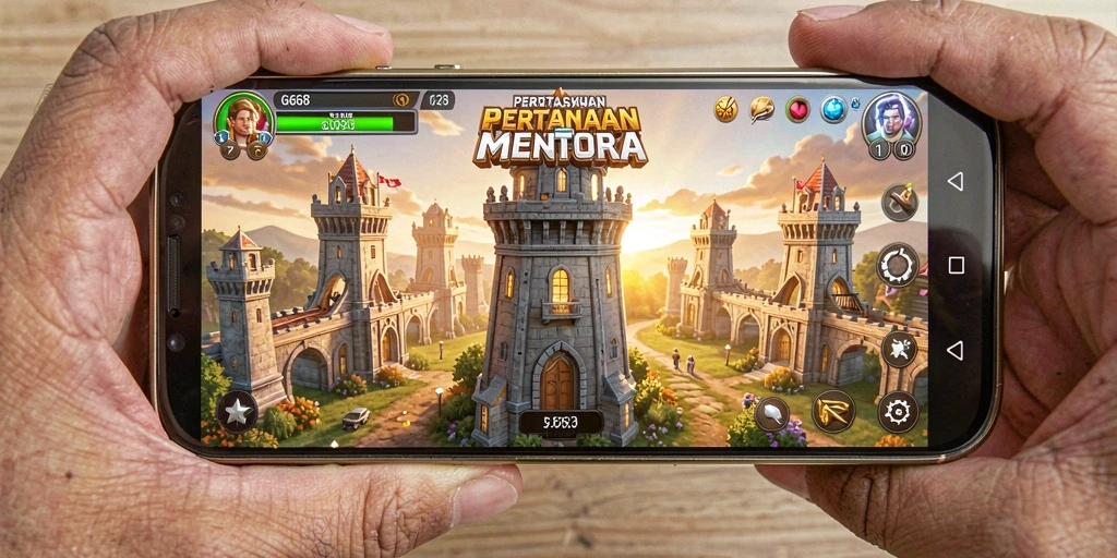 Tampilan dinamis gameplay Tower Defense G668 yang menegangkan.