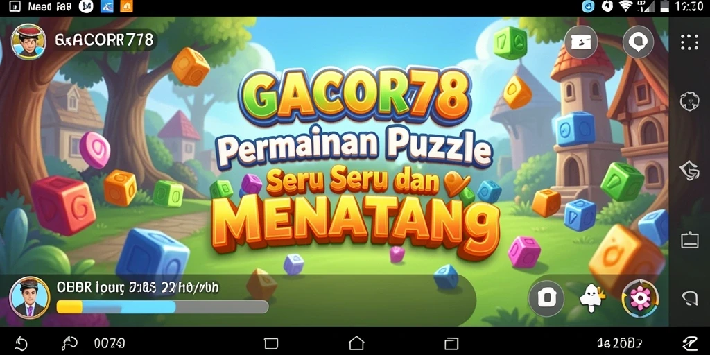 Tampilan gameplay GACOR78 yang penuh warna dan menantang.