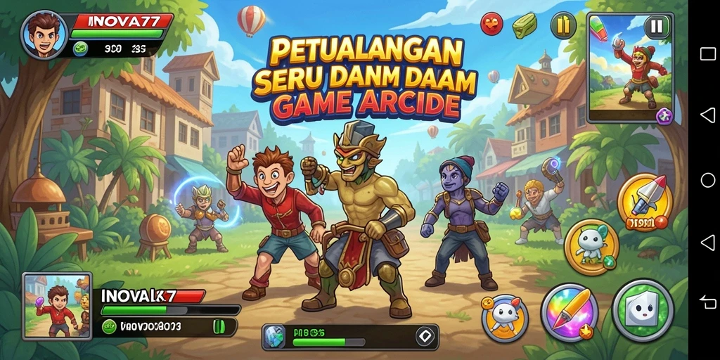 Tangkapan layar gameplay INOVA77 yang penuh aksi dan tantangan seru.