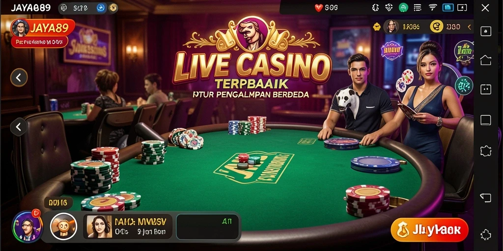 Gameplay Live Casino yang menarik dan interaktif di JAYA89.
