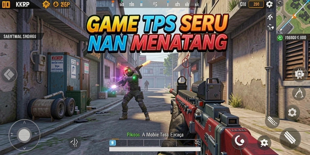 Screenshot KKRP menampilkan aksi seru dalam pertempuran TPS.