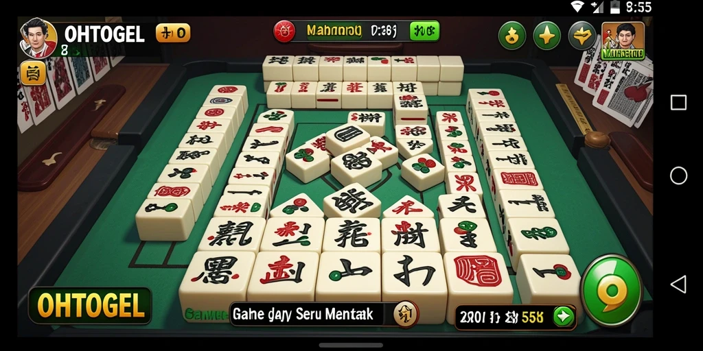 Screenshot gameplay OHTOGEL menampilkan tantangan menarik permainan Mahjong.