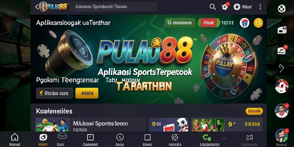 Tampilan antarmuka PULAU88 saat memasang taruhan olahraga.