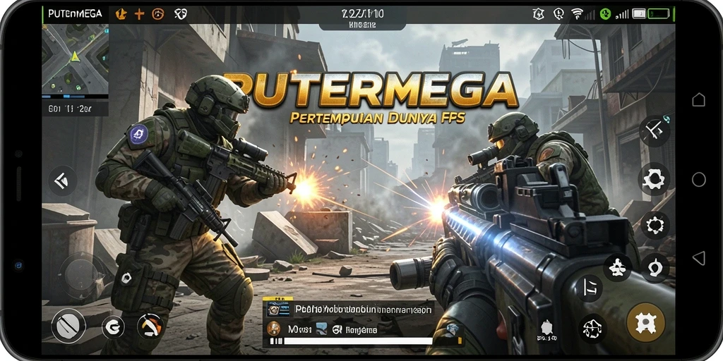 Gameplay menegangkan di PUTERMEGA dengan aksi FPS yang mengesankan.