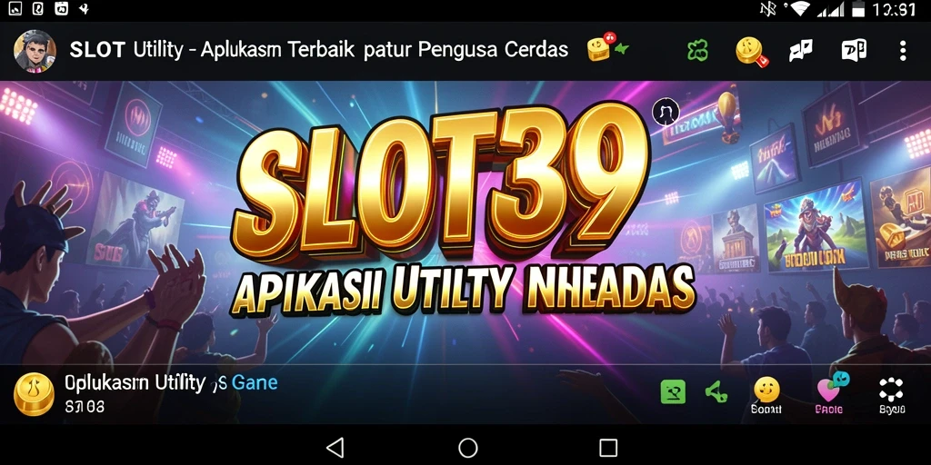 Screenshot SLOT39 menampilkan antarmuka utamanya yang ramah pengguna.