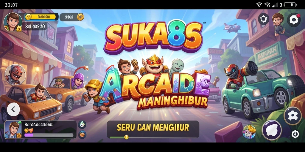 Tampilan gameplay yang seru dan penuh tantangan dalam SUKA86.