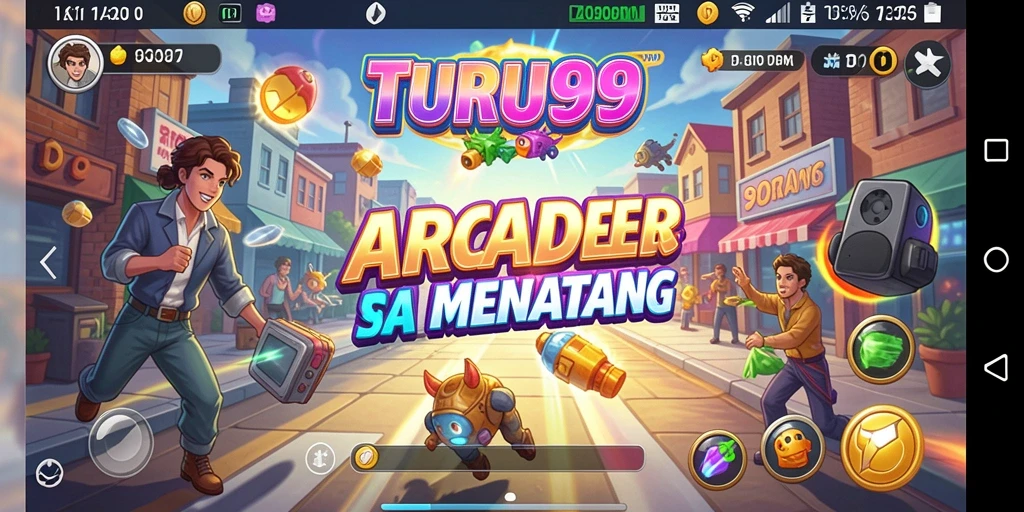 Tangkapan layar TURU99 menampilkan aksi gameplay penuh warna yang menggembirakan.
